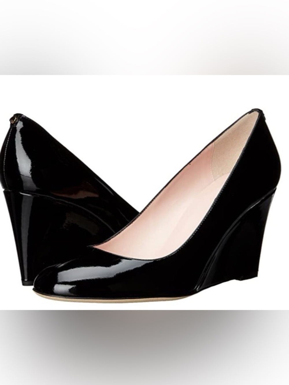 KATE SPADE NEW YORK AUTH $399
Women's Black Patent Leather Amory
Wedge Pump 5.5 - Picture 5 of 13